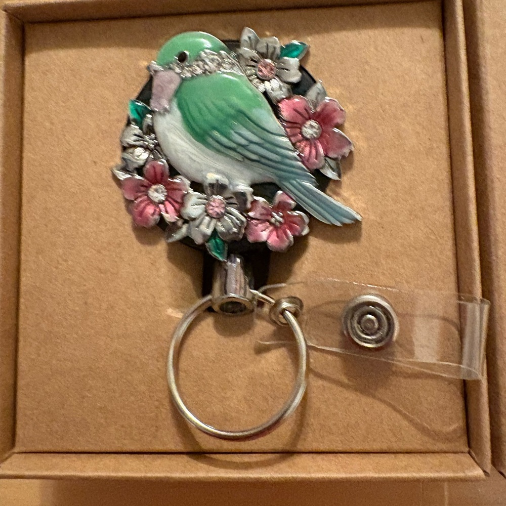 Green and Pink Key Card Holder Accessory